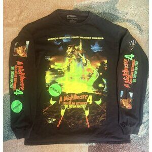 A Nightmare on Elm Street Shirt Mens large Long Sleeve Freddy Krueger Horror
